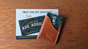 Voucher for Axe Throwing, Wallet & Membership