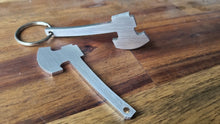 Load image into Gallery viewer, Axe Bottle Opener Key Ring
